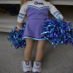 american girl cheerleader outfit purple